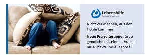 Neue Freizeitgruppe für Jugendliche mit einer Autismus-Spektrums-Diagnose